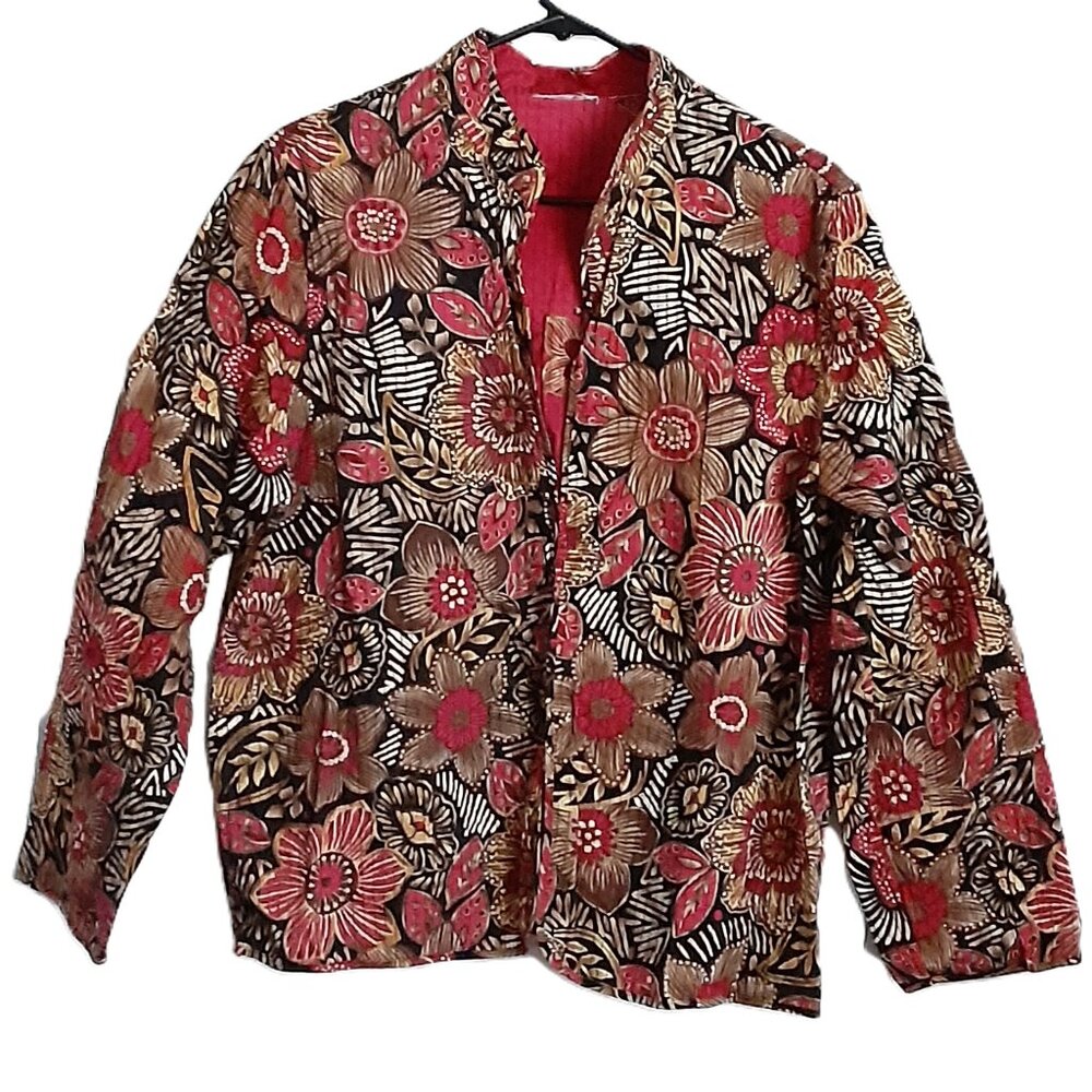 Alfred Dunner Woman's Open Jacket Size LARGE Long Sleeve Lightweight Stylish